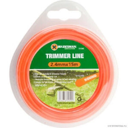 2.4mm x 15m Heavy-Duty Strimmer Line – Garden Trimmer Cutting Wire