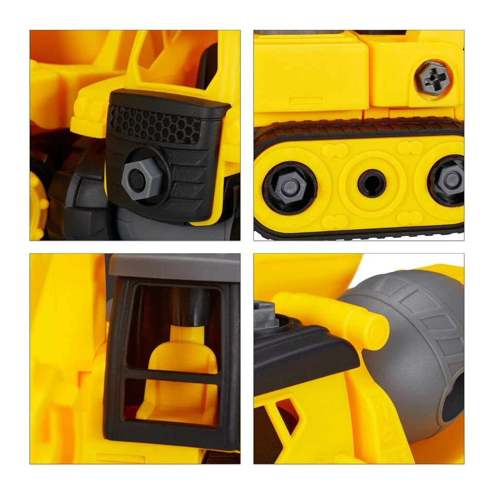 Take Apart Toy Truck Digger Excavator Building Vehicle DIY Construction Set UK