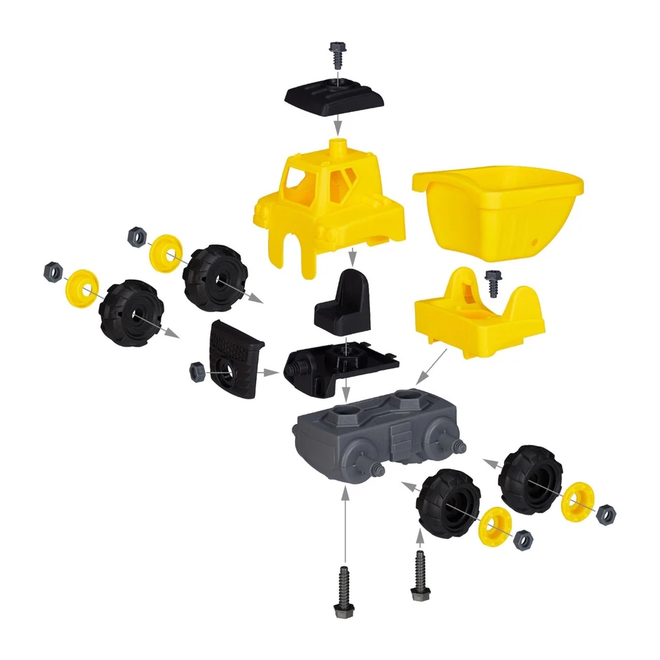 Take Apart Toy Truck Digger Excavator Building Vehicle DIY Construction Set UK