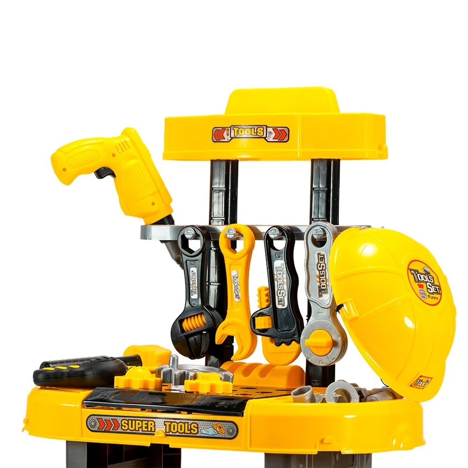 High Imitation Kids Pretend Play Work Bench Tool Set Construction Toy