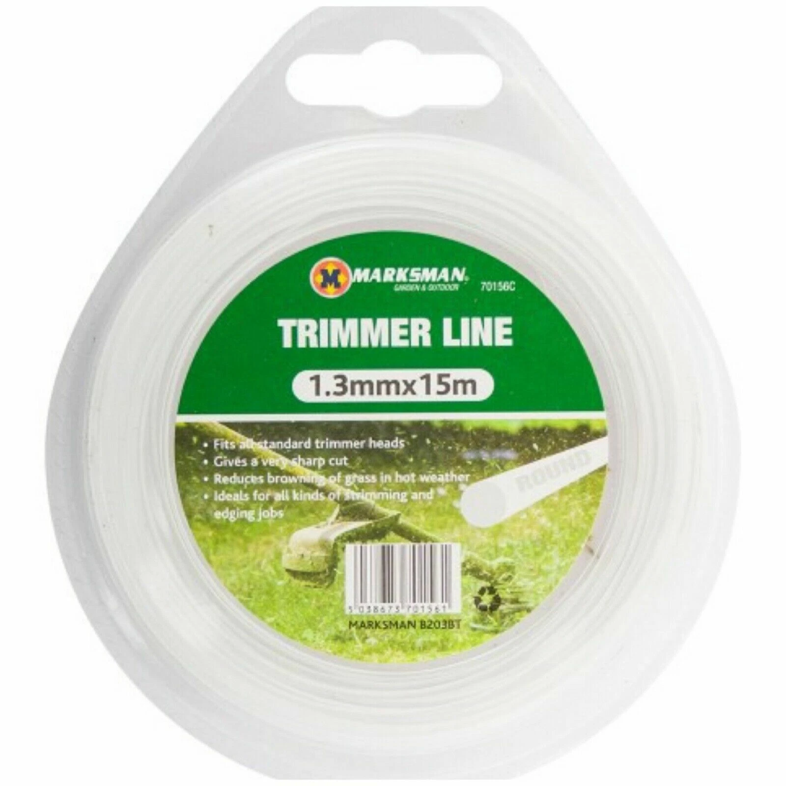 Strimmer Line 1.3mm x 15M  Heavy-Duty Garden Trimmer Cutting Wire
