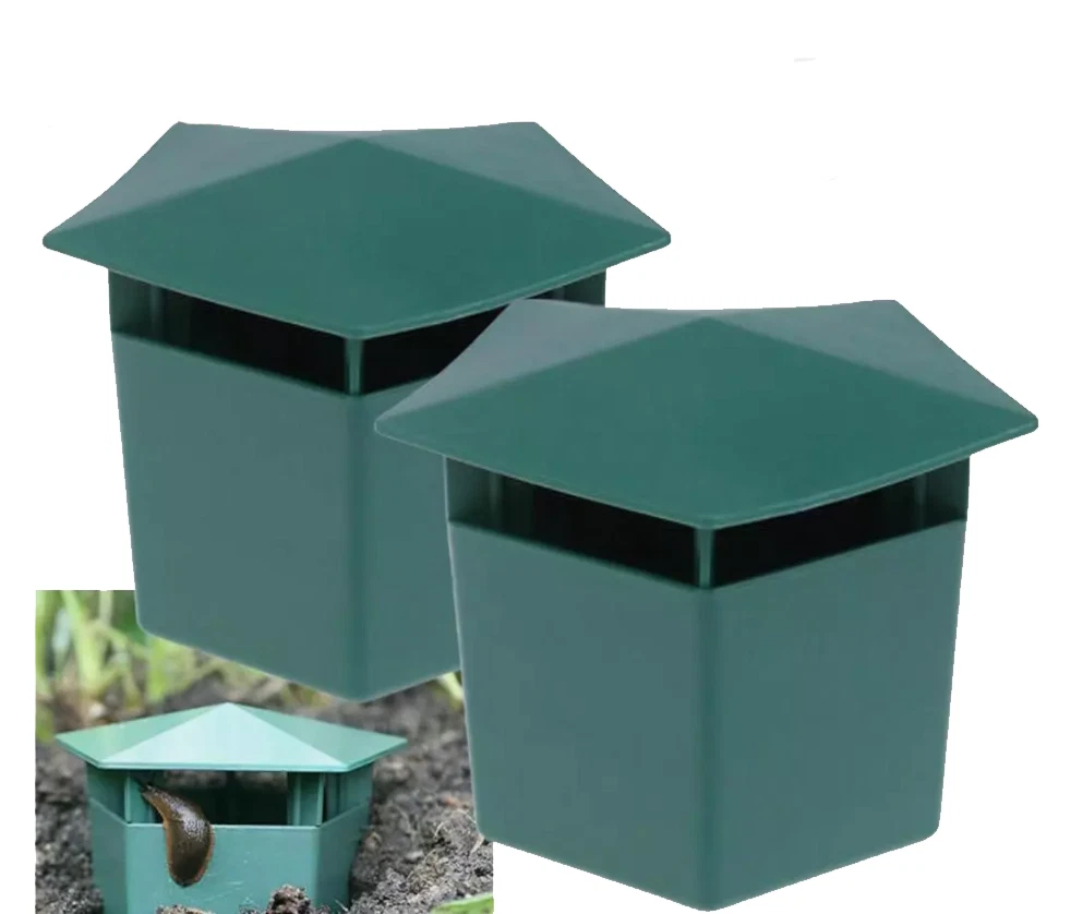 2x Beer Slug & Snail Traps – Chemical Free