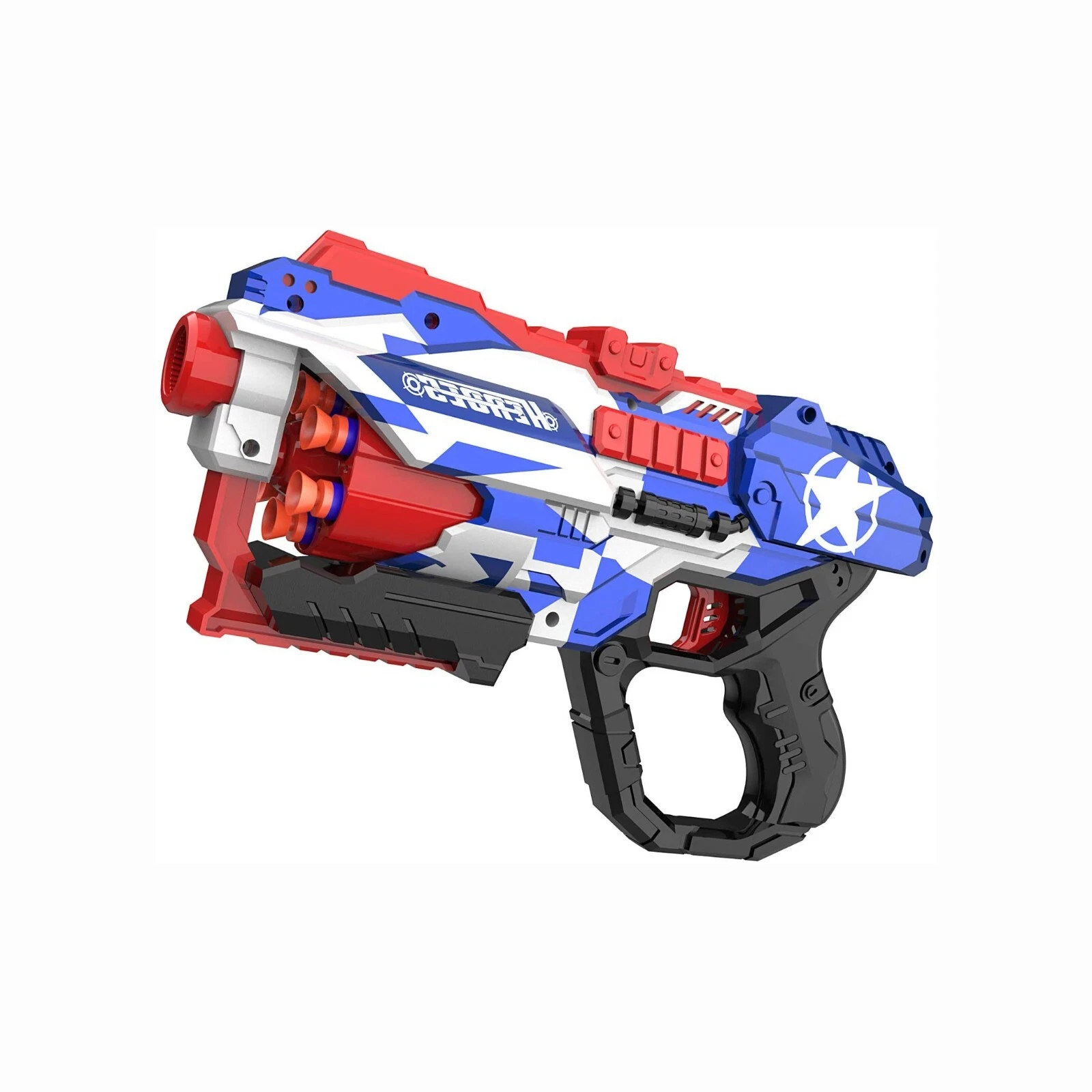 Captain America Soft Dart Bullet Blaster Nerf Gun 20 Bullets Target Kids Toy