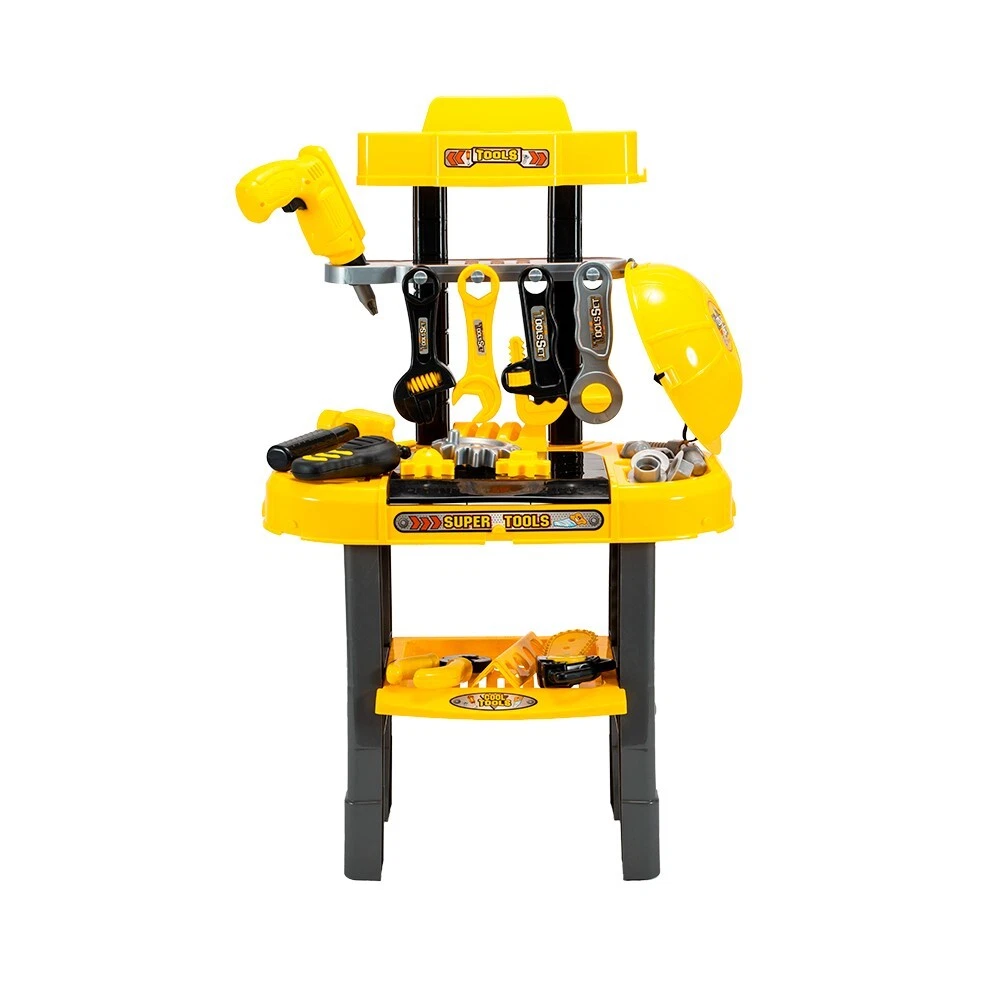 High Imitation Kids Pretend Play Work Bench Tool Set Construction Toy