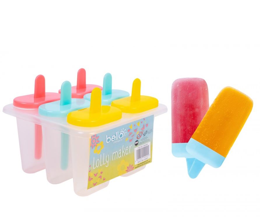 6 Mini Ice Lolly Popsicle Tray Mould 